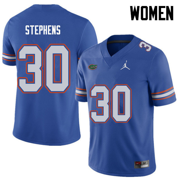 Jordan Brand Women #30 Garrett Stephens Florida Gators College Football Jerseys Sale-Royal